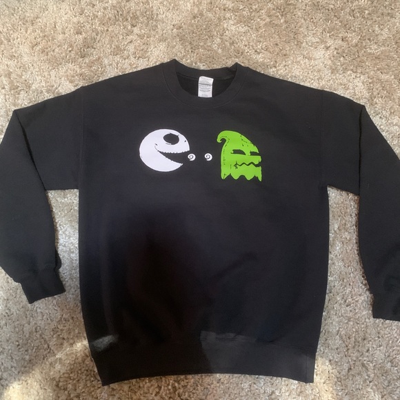 Pac Man Jack Skellington Oogie Boogie Sweatshirt - Picture 3 of 7